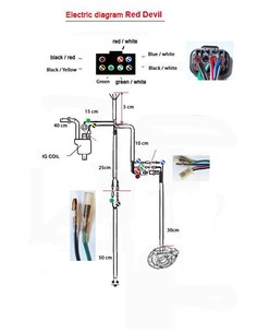 Juego de encendido para motor 4S UPower -RED DEVIL- Racing 2