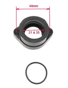 Tubo de admisión de caucho MIKUNI VM24, 26, KEIHIN PE24, PE26, PE28